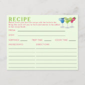 Marges latérales doubles et carte de recette de ma (Devant)