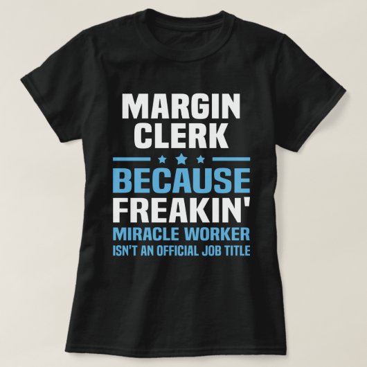 Margin Clerk T-shirt (Design voorkant)