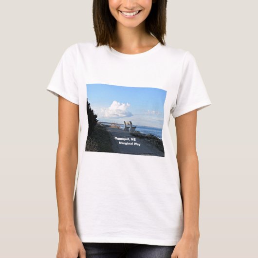 Marginal Way, Ogunquit, Maine T-shirt (Voorkant)