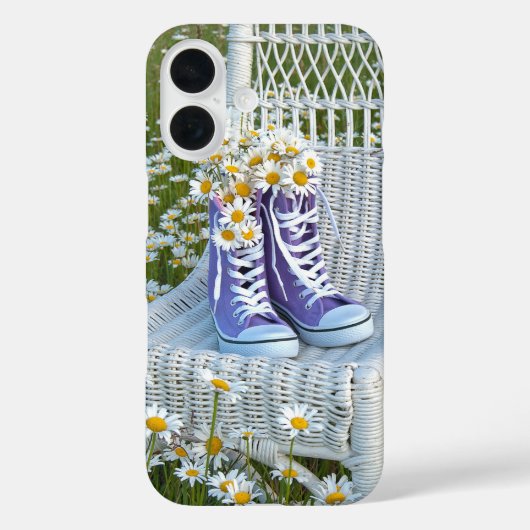 margriet in paarse sneakers Case-Mate iPhone case (Achterkant)