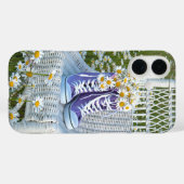 margriet in paarse sneakers Case-Mate iPhone case (Achterkant (horizontaal))