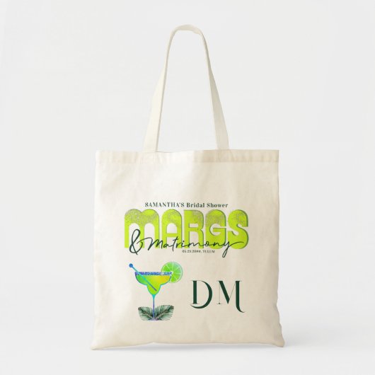 Margs Bruiloft Tequila Bruidsfeest Borrel Afscheid Tote Bag (Voorkant)