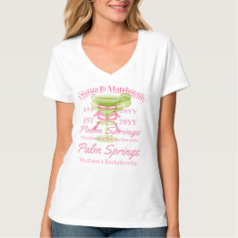 Margs en Huwelijk Margaritas Bachelorette Party T-shirt