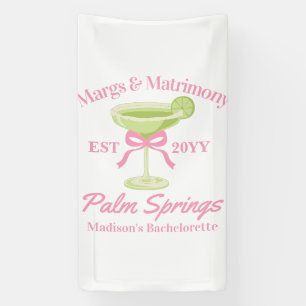 Margs en Huwelijk Margaritas Vrijgezellenfeestje Spandoek
