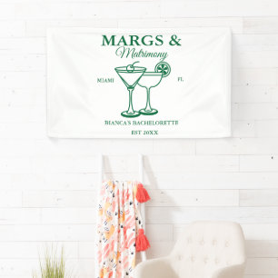 Margs en Huwelijk Strand Bruidsfeest  Spandoek