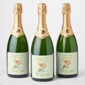 Margs en Huwelijk Tequila & Fiesta Bachelorette Sparkling Wijnetiket (Flessen)