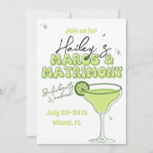 Margs et matrimony invitation d'itinéraire enterre (Devant)