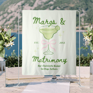 Margs & Huwelijk Bachelorette Achtergrond Whimsisc Wandkleed
