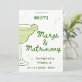 Margs & Huwelijk Bachelorette Route Kaart (Staand voorkant)