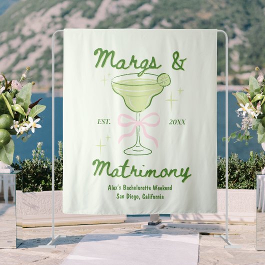 Margs & Huwelijk Kandidate Backdrop Whimsisch Wandkleed