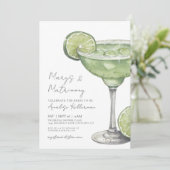 Margs & Huwelijk Margarita Vrijgezellenfeest Kaart (Staand voorkant)