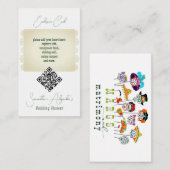 Margs & Huwelijk Mexicaanse koppels Douche QR Code Informatiekaartje (Voorkant / Achterkant)