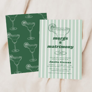 Margs & Huwelijk Retro Bachelorette Bruidsfeest Kaart