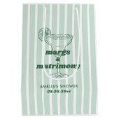 Margs & Huwelijk Retro Bachelorette Bruidsfeest Medium Cadeauzakje (Achterkant)