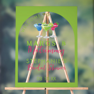 Margs & Huwelijk Retro Vrijgezellenfeest Acryl Bord