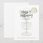 Margs & huwelijk vrijgezellenfeest kaart (Voorkant / Achterkant)