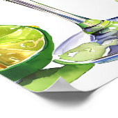 Margs & Martrimony Cocktail Bruidsfeest Welkom Poster (Hoek)