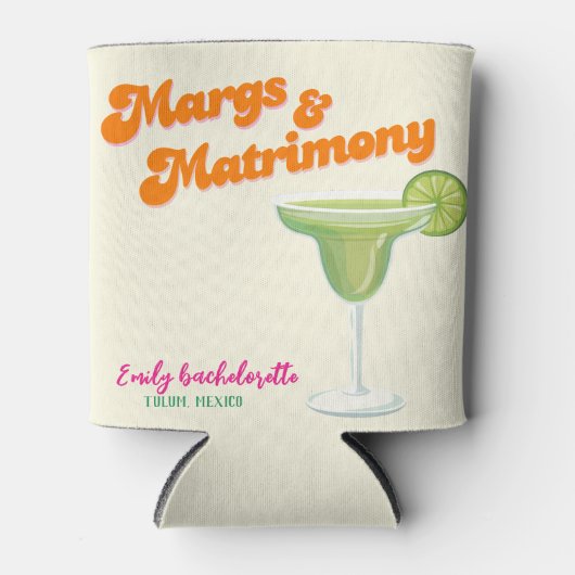 Margs & Matrimony Bachelorette Weekend-feestje Blikjeskoeler (Voorkant)