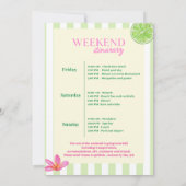 Margs & Matrimony Bachelorette Weekend Route Kaart (Achterkant)