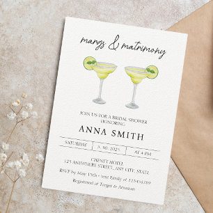 Margs & Matrimony Cocktail Vrijgezellenfeest Kaart