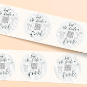 MARGS & MATRIMONY KOPEN THE BRIDE EEN DRINK BACH P RONDE STICKER