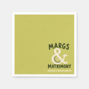 Margs & Matrimony Limegroene Meisjesuitstap Servet