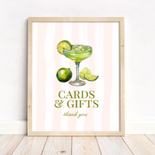 Margs & Matrimony Margarita Bruiloftsborrel Bord Poster