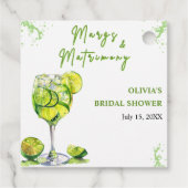 Margs & Matrimony Margarita Cocktail Bruiloft Fees Bedankjes Labels (Achterkant)