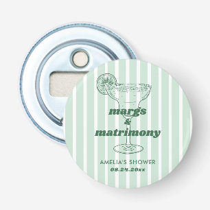 Margs & Matrimony Retro Bachelorette Vrijgezellenf Button Flesopener
