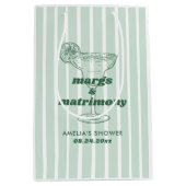 Margs & Matrimony Retro Bachelorette Vrijgezellenf Medium Cadeauzakje (Voorkant)