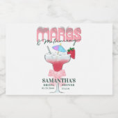 Margs Matrimony Tequila Bruidsfeest Afscheid Van D Sparkling Wijnetiket (Enkel label)