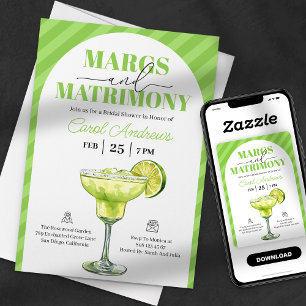 Margs & Matrimony Tequila Bruidsfeest Kaart