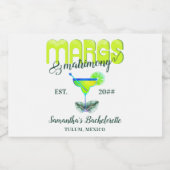 Margs Matrimony Tequila Vrijgezellenfeest Bachelor Sparkling Wijnetiket (Enkel label)