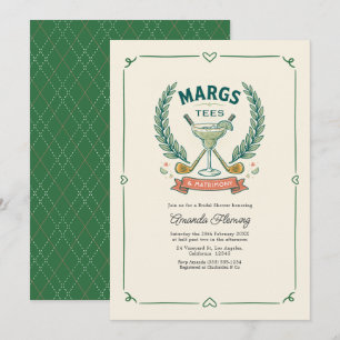 Margs Tees & Matrimony Golf Bruidsfeest Kaart