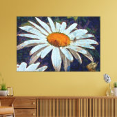 Marguerite Daisy met gevlekte insecten Canvas Afdruk (Insitu (Woonkamer))