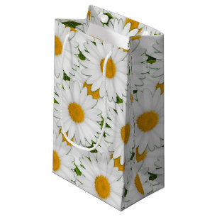 Marguerite Daisy Wrapping Paper Gift Bag Klein Cadeauzakje