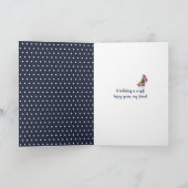 marguerite d'anniversaire et carte de coccinelle (Intérieur)