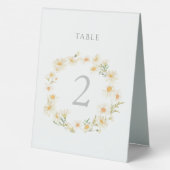 marguerite fleurie signe numéro de la table (Verso)