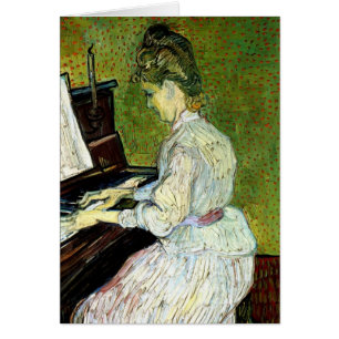 Marguerite Gachet au piano par Vincent van Gogh