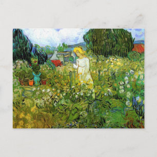 Marguerite Gachet in de tuin door Vincent van Gogh Briefkaart