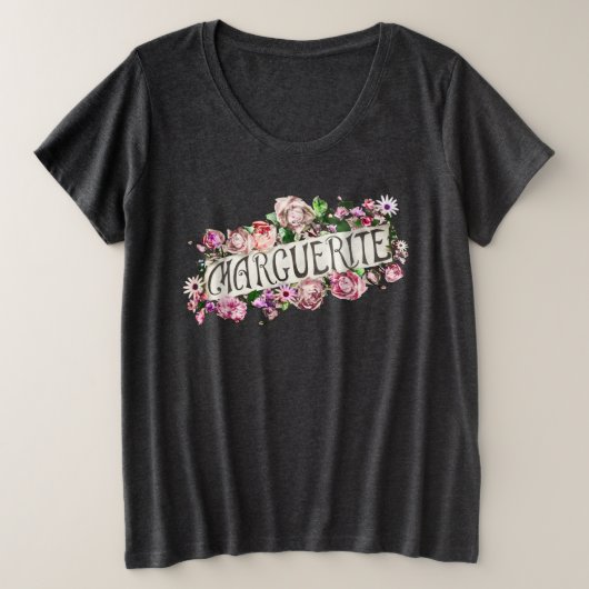 Marguerite Nom Vintage Floral Bannière mignonne &  (Design devant)