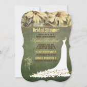 Marguerite Or Avec Carte Mariage Fête des mariées  (Devant)