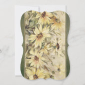 Marguerite Or Avec Carte Mariage Fête des mariées  (Dos)