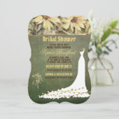 Marguerite Or Avec Carte Mariage Fête des mariées  (Debout devant)