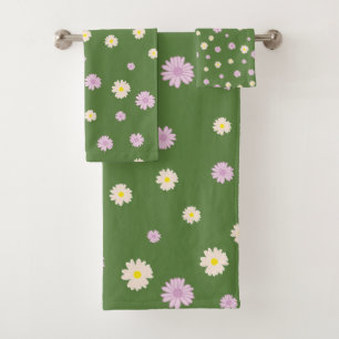 Marguerite romantique Ditsy motif floral rose jaun