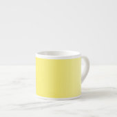 Marguerite sur la Mug d'Espresso Jaune (Devant droit)