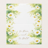 Marguerites aquarelle (Outside Unfolded)