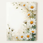 Marguerites blanches floralier à reliure spirale b (Dos)