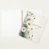 Marguerites Blanches Planificateur Floral à Reliur (Devant avec enveloppe)