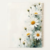 Marguerites Blanches Planificateur Floral à Reliur (Dos)